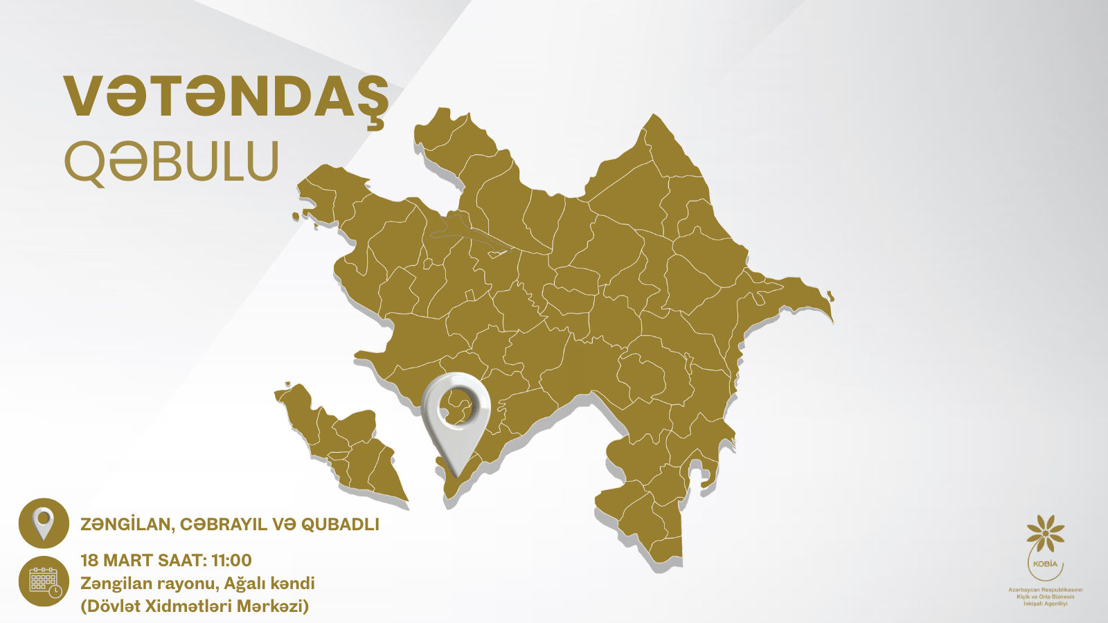 Zəngilan rayonunun Ağalı kəndində sahibkarların qəbulu keçiriləcək 