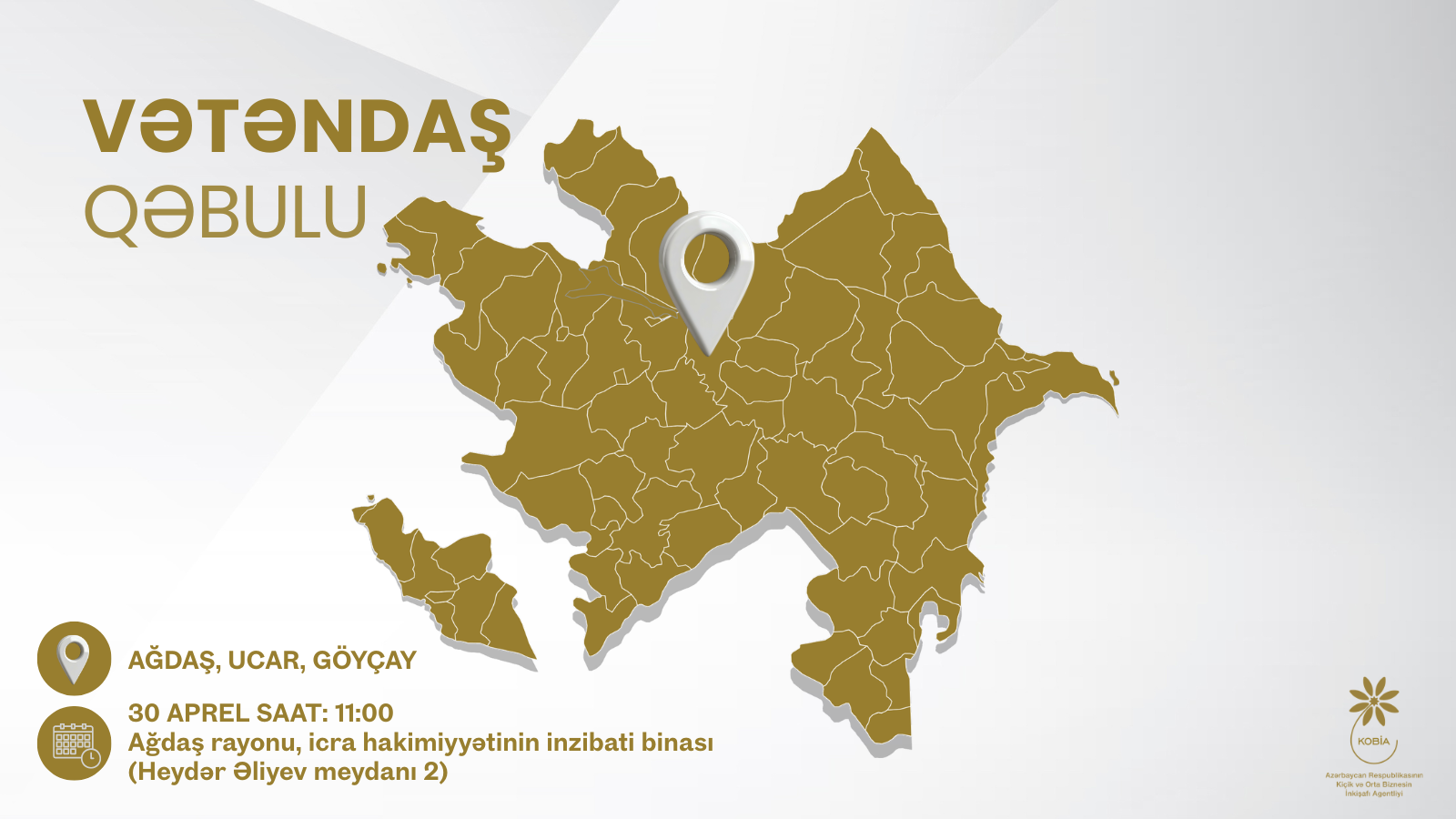 Ağdaşda sahibkarların qəbulu keçiriləcək