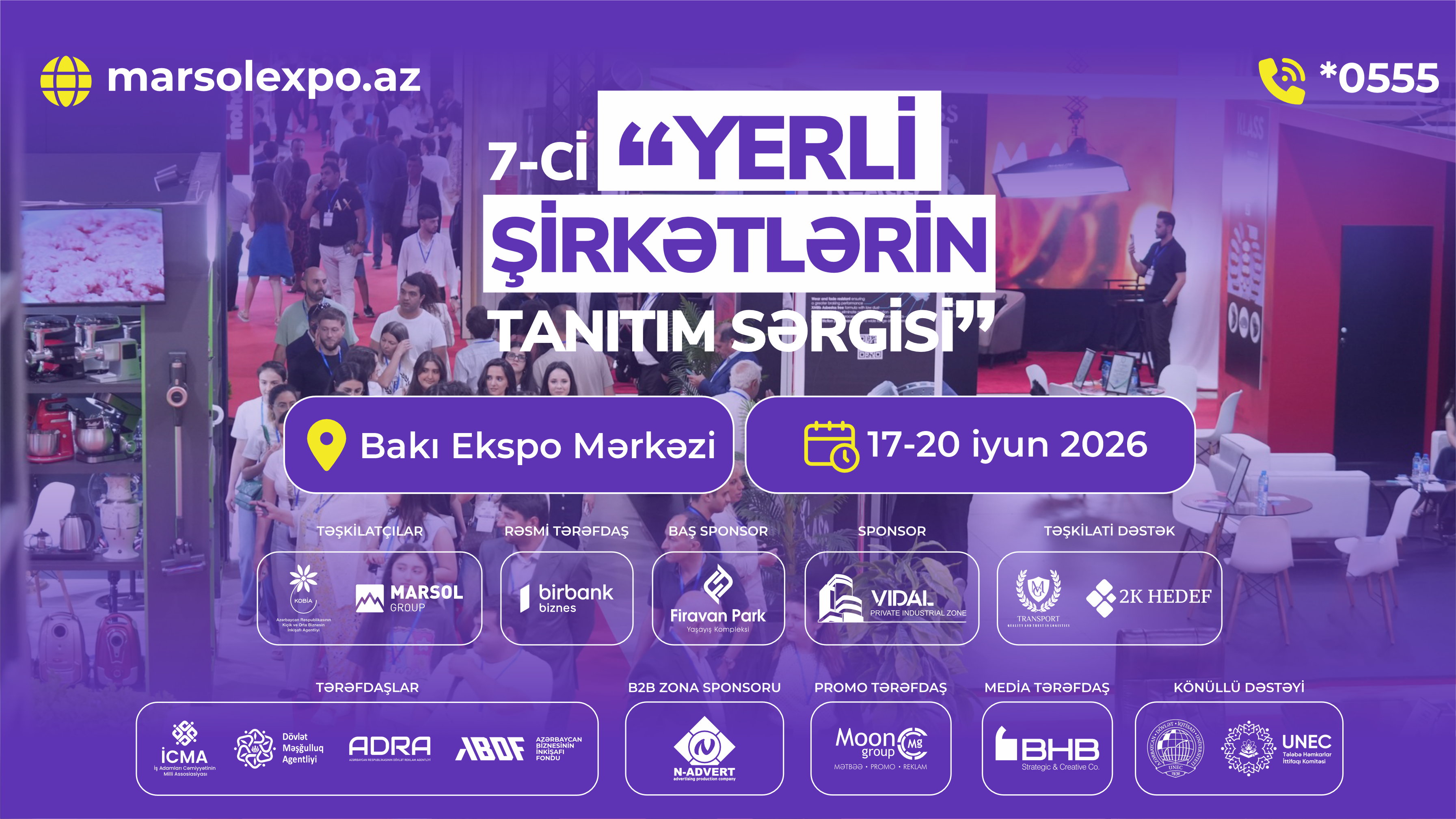 “Yerli şirkətlərin tanıtım sərgisi”ndə məhsul və xidmətlərini təqdim etmək istəyən mikro və kiçik sahibkarların nəzərinə! 