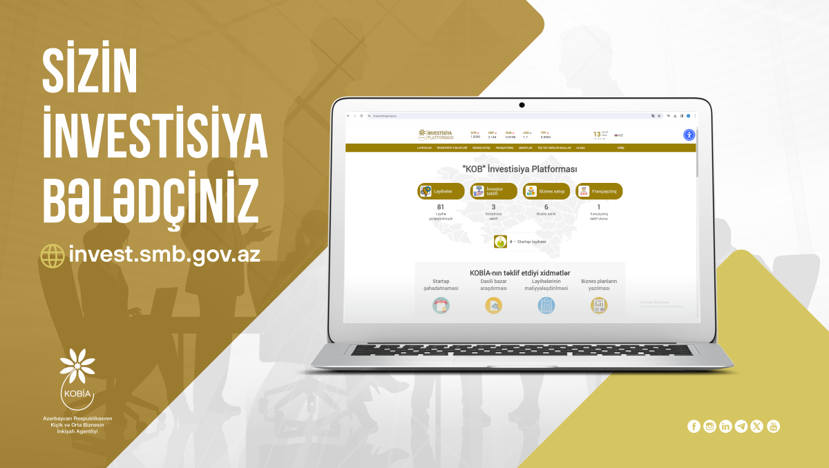İnvestisiya Portalında 147 biznes layihəsi investor gözləyir