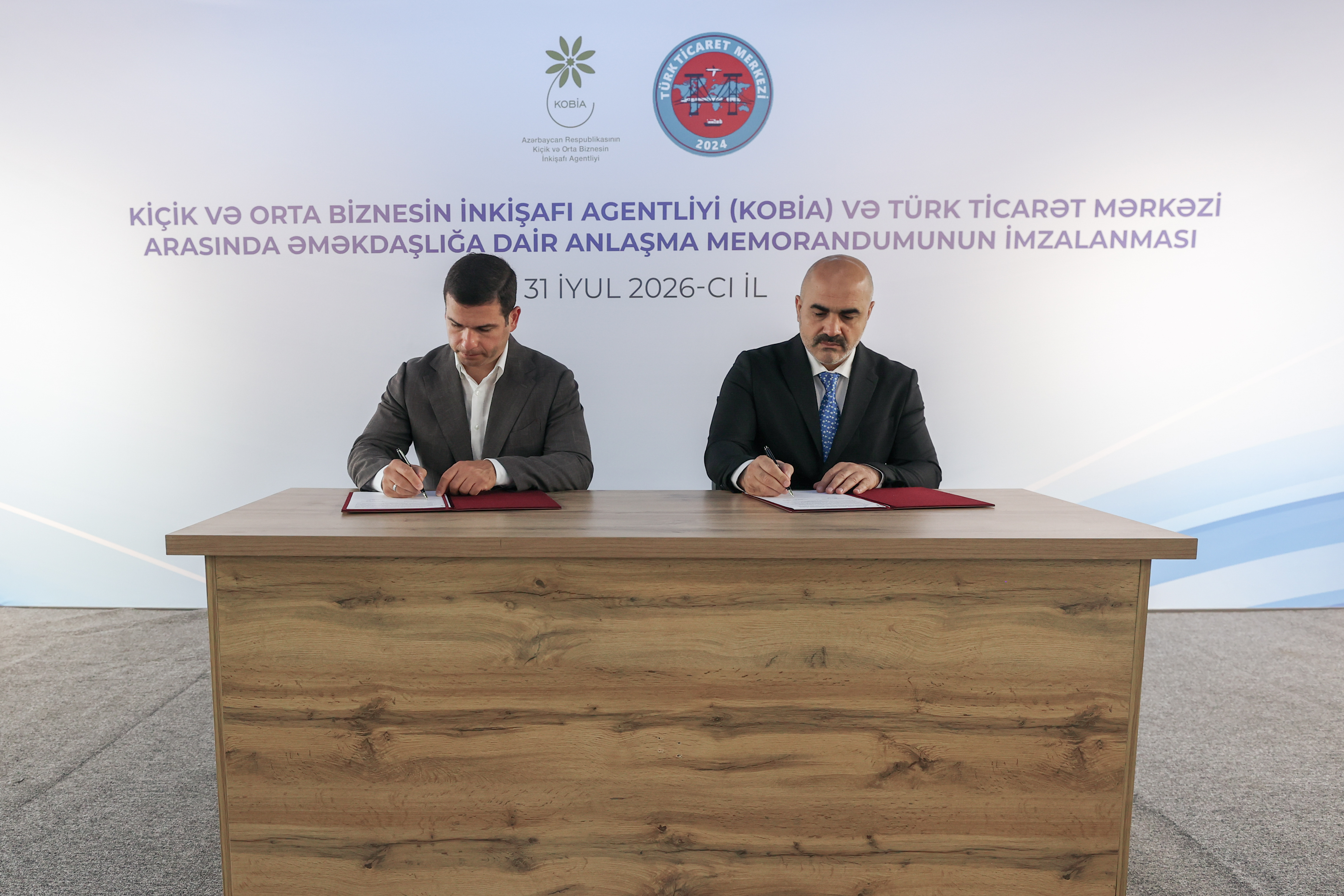 KOBİA və Türk Ticarət Mərkəzi arasında əməkdaşlığa dair Anlaşma Memorandumu imzalanıb 