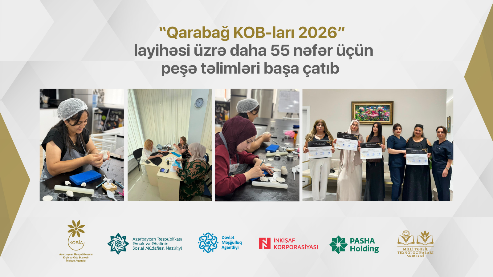 “Qarabağ KOB-ları 2026” layihəsi çərçivəsində növbəti peşə təlimləri  başa çatıb
